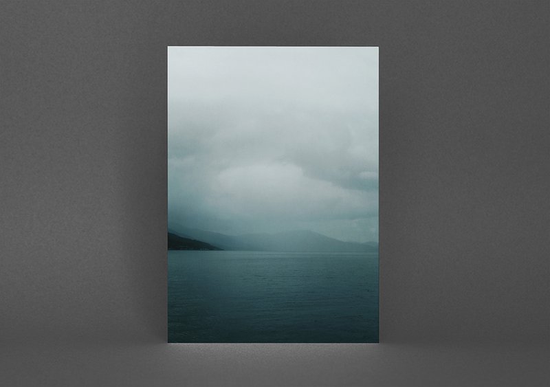 Carte postale Lac dans le brouillard (PK_069)