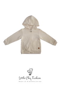 Little Chiq Babyweste beige mit Kapuze
