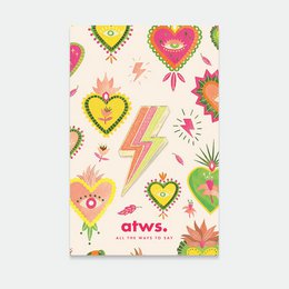  Colorful lightning bolt-shaped pins with heart and floral designs, suitable for kids' accessories.
