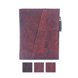 Klassisk brun kork bifold pung- BAG-2072