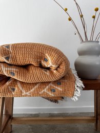 Muslin blanket - Vision - coral blue - 2.20 x 2.50 m