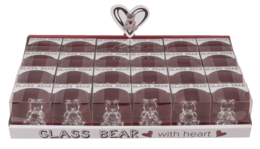 Glass Bear with Heart,