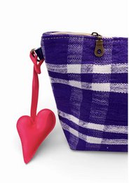 Schlüsselanhänger - Taschenanhänger in Herzform - Rosa MESSE