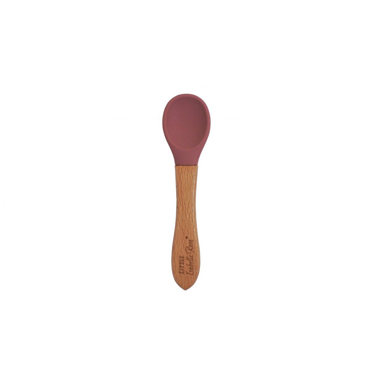 Siliconen lepel donkerroze 14 cm Little Isabelle Rose