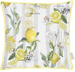 7303 cushion gray / white / yellow / green - 39X39