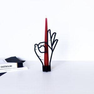 OK Gesture You Kerzenhalter aus Metall