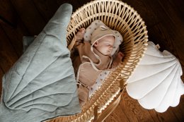 Leinenschalen-Kinderdeckenset "Eye of the sea"