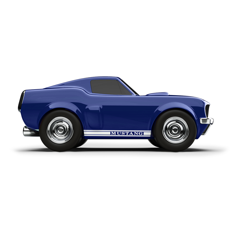Mały samochód wyścigowy Ford Mustang Blue Toy