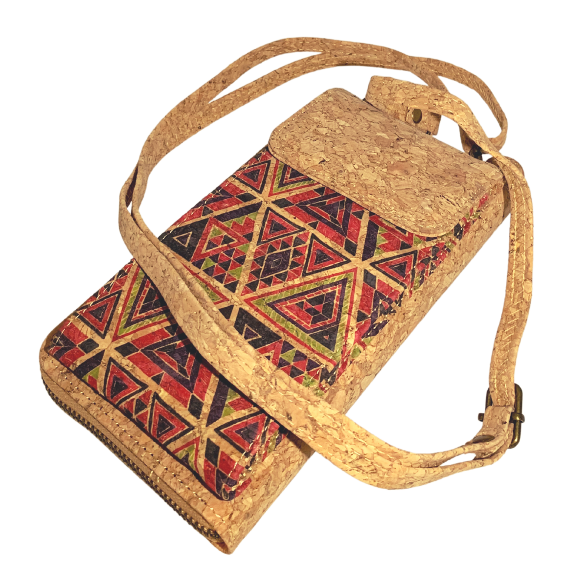 Bolso para teléfono de corcho de green-goose - Triángulo
