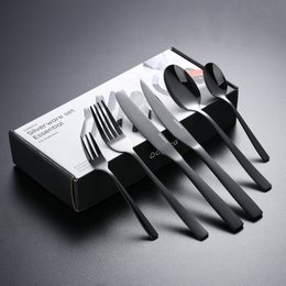 Besteckset Essential - 8 Personen / Schwarzer 18.0 Edelstahl