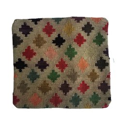Kilim Ręcznie tkana poszewka na poduszkę z liści palmowych