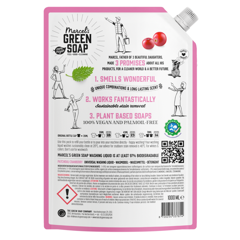 Universal Detergent Refill Patchouli & Cranberry