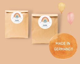 Sacs de fête arc-en-ciel d'automne avec autocollants - sacs de fête arc-en-ciel pour les fêtes d'anniversaire des enfants d'automne