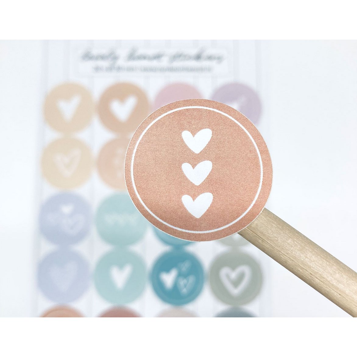 Sticker sheet A5 | Lovely hearts - Color