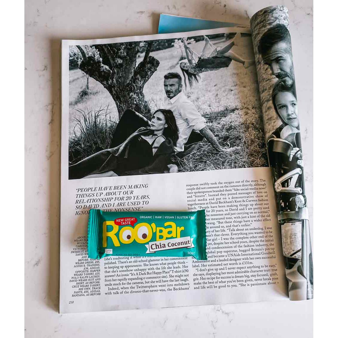 Chia & Coconut Bar, organic, Roobar, 30g