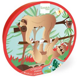 Contour Puzzel - Luiaard