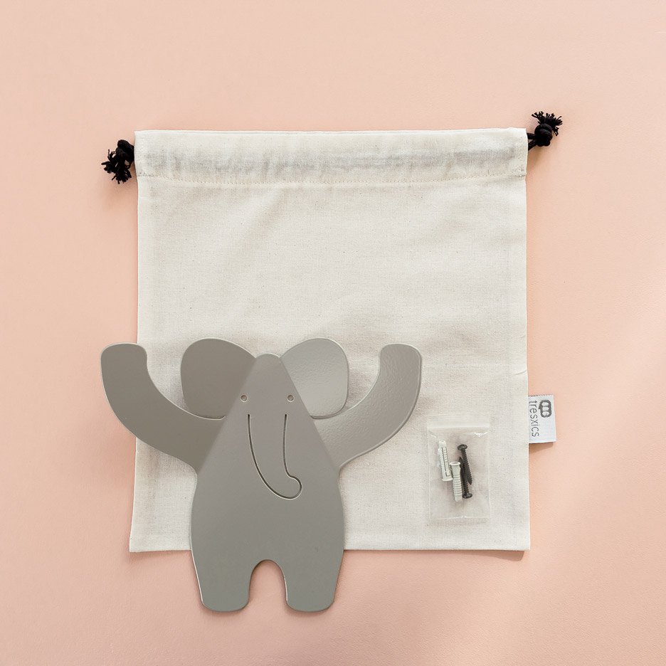Colgador de pared de elefante