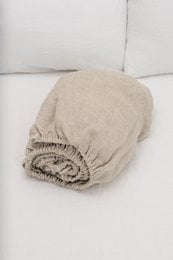 Natural Melange Fitted Sheet - A fitted sheet made of natural melange fabric, available in various sizes to fit different mattress dimensions.
The Natural Melange Fitted Sheet is a high-quality bedding item designed to provide a comfortable and stylish sleeping experience. Crafted from a natural melange fabric, this fitted sheet offers a soft and cozy texture that will complement any bedroom decor.
The sheet is available in a range of sizes to fit different mattress dimensions, including 99x193x25 cm, 99x203x25 cm, 137x193x25 cm, 152x203x25 cm, 193x203x25 cm, 152x203x41 cm, 183x203x41 cm, 135x190x23 cm, 150x200x23 cm, 160x200x23 cm, and 180x200x41 cm. This ensures that you can find the perfect fit for your mattress, providing a secure and snug fit.