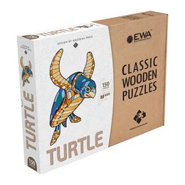 Eco Wood Art (EWA) Holzpuzzleturt/ Schildkröte, 2536, 39,5x28.1x0,5 cm Pappschachtel