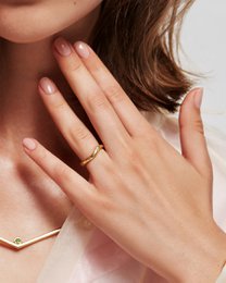 Pre-Set Hidden Inner Strength Ring Gold Hammered