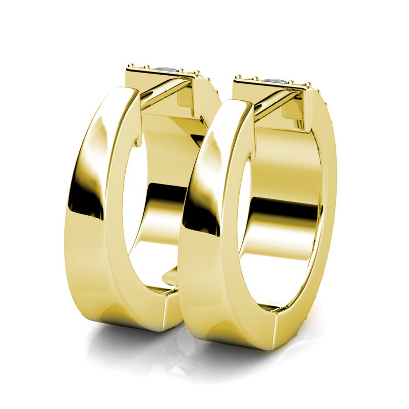 Olena Earrings - Gold and Crystal