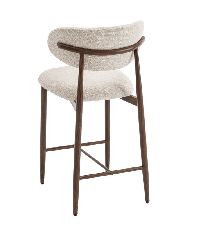Bar chair Celia Beige Walnut