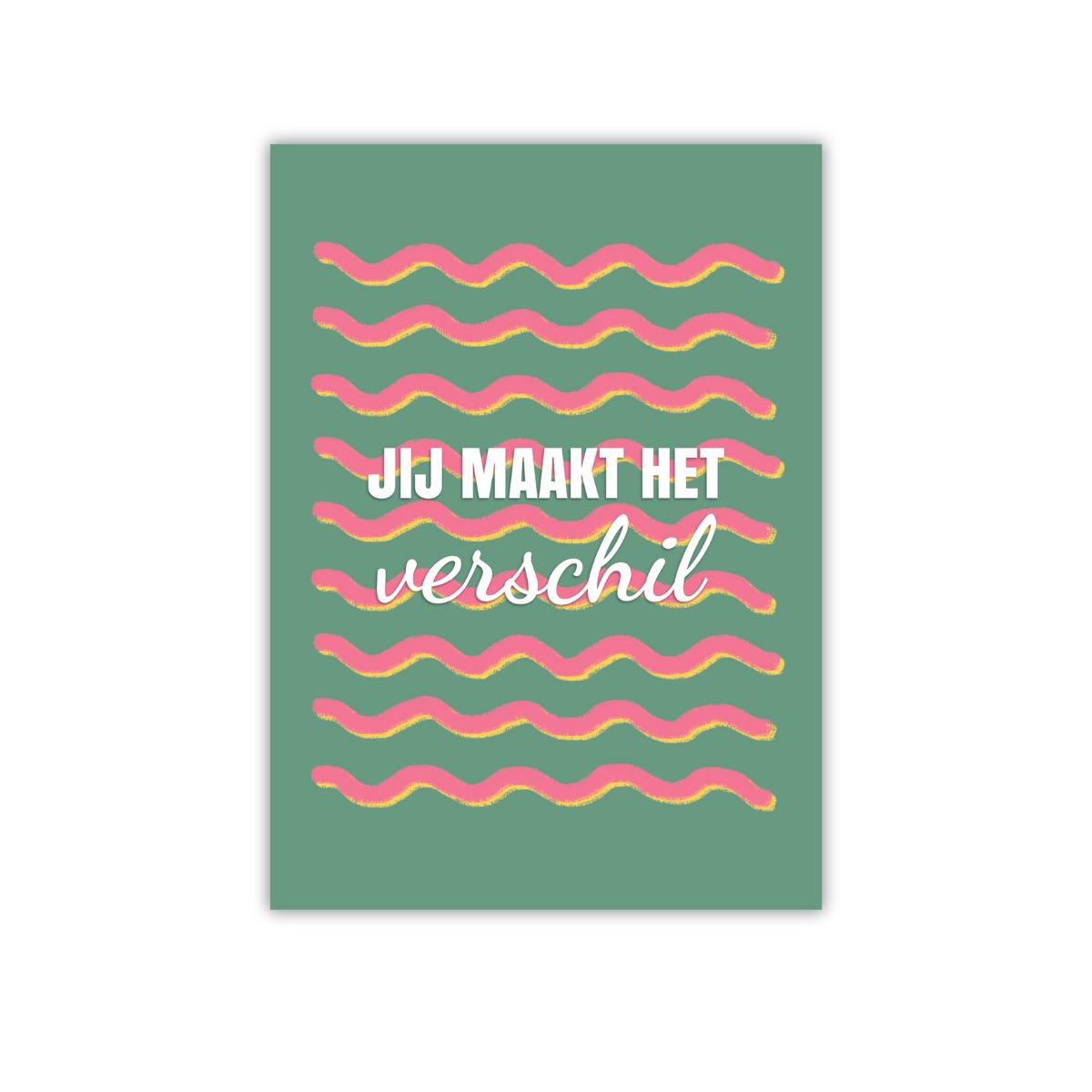Waarderingskaart 'Jij maakt het verschil'