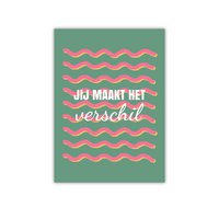 Waarderingskaart 'Jij maakt het verschil'