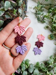 Boucles d'oreilles feuilles d'automne
