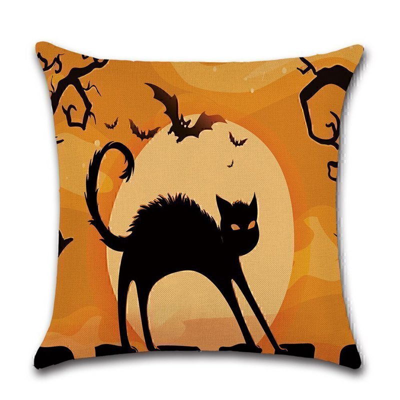 Copertina di cuscino Halloween - Cat