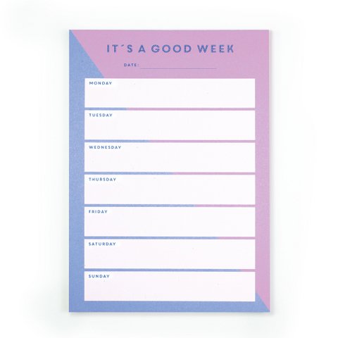 Notepad "IT's and Good Week" from Recycling Papeier
