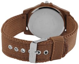 QBOS men's watch with textile strap, brown