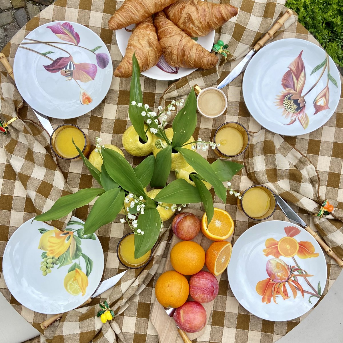 Botanical Wonders - Set of 4 breakfast plates