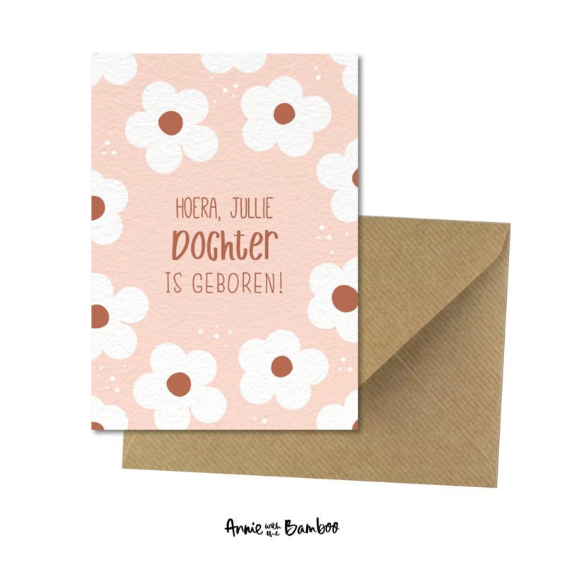 Greeting card - Hooray your daughter is born!