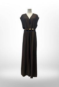 Robe-Combinaison Longue avec Ceinture de Perles - VISCOSE - 8800