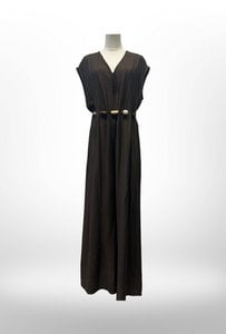 Robe-Combinaison Longue avec Ceinture de Perles - VISCOSE - 8800