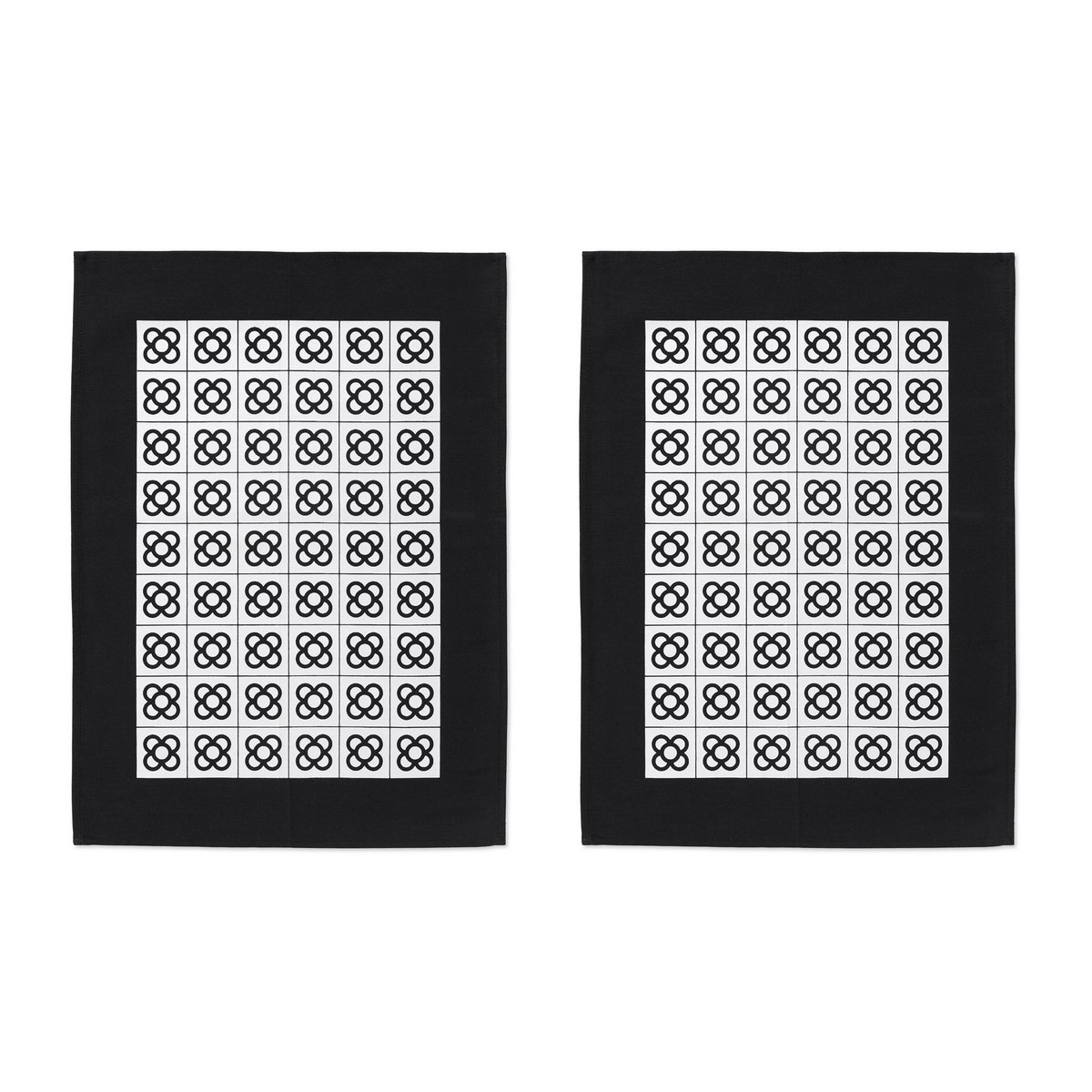 2 Placemats / Barcelona Flower / zwart wit
