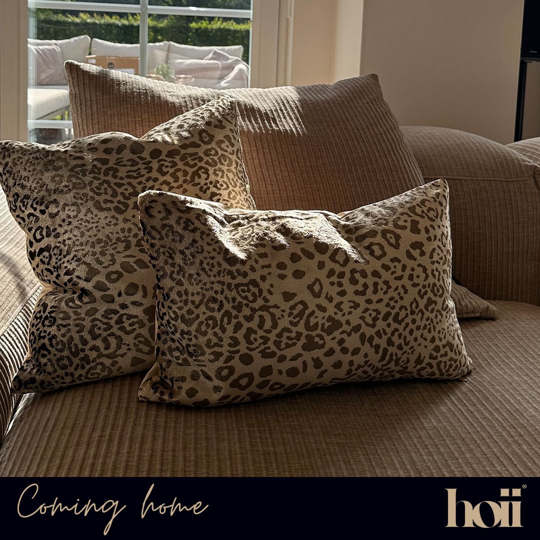LEONELLE | Cushion | 45x45 cm Pumice Stone | Beige | Hoii | With luxury inner cushion