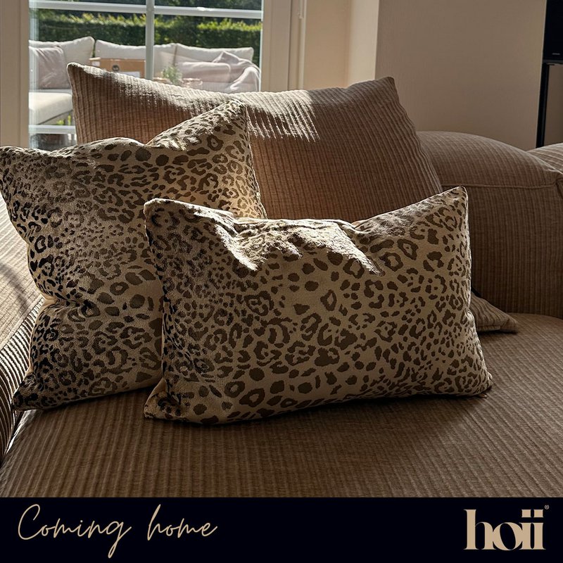 LEONELLE | Cushion | 45x45 cm Pumice Stone | Beige | Hoii | With luxury inner cushion