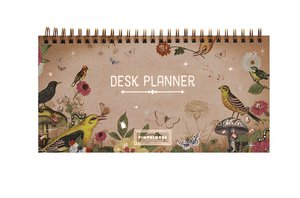 Blue tit desk planner - PINK FSC