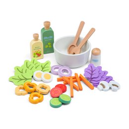 Set de ensalada de madera - "Haz tu propia ensalada"