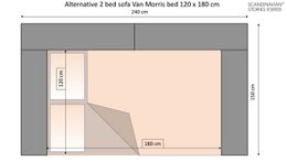 Van Morris  L-shaped  sofa, R/L Beige Chenille, removable & washable covers
