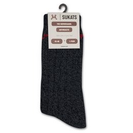 Sukats® Los noruegos | 3 o 6 pares | Calcetines noruegos | Calcetines de lana | Gris o Antracita | Múltiples tamaños