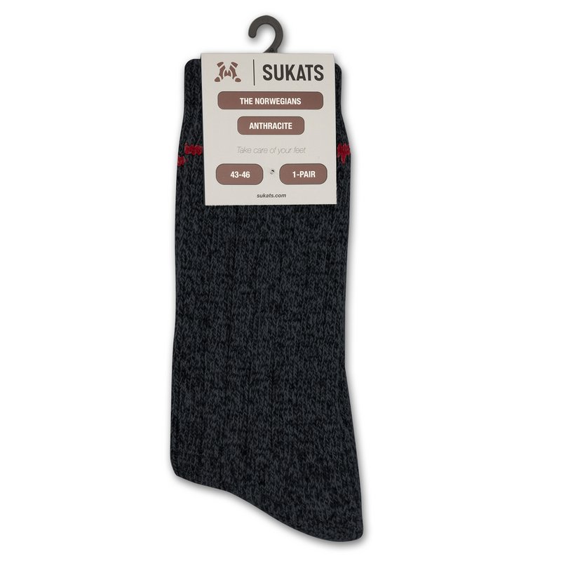 Sukats® Los noruegos | 3 o 6 pares | Calcetines noruegos | Calcetines de lana | Gris o Antracita | Múltiples tamaños