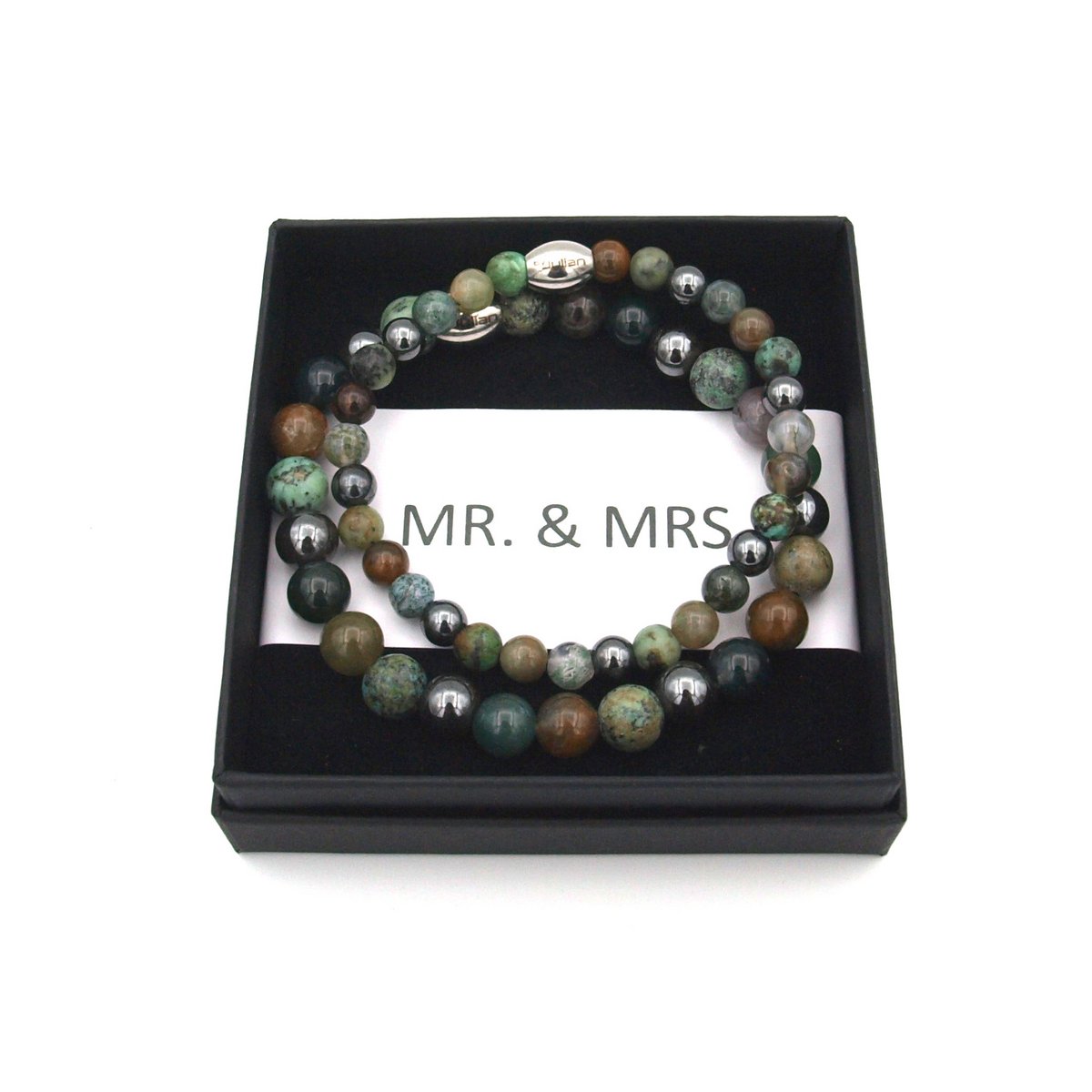 MR. & MRS. bracelet set green