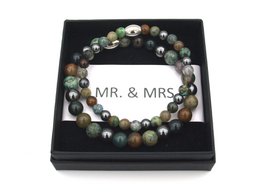 MR. & MRS. bracelet set green