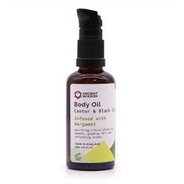 3x Aceite Corporal Orgánico 50 ml - Bergamota
