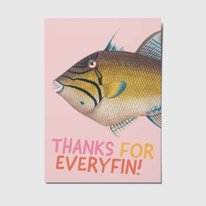Thanks for everyfin - A6 Postkarte