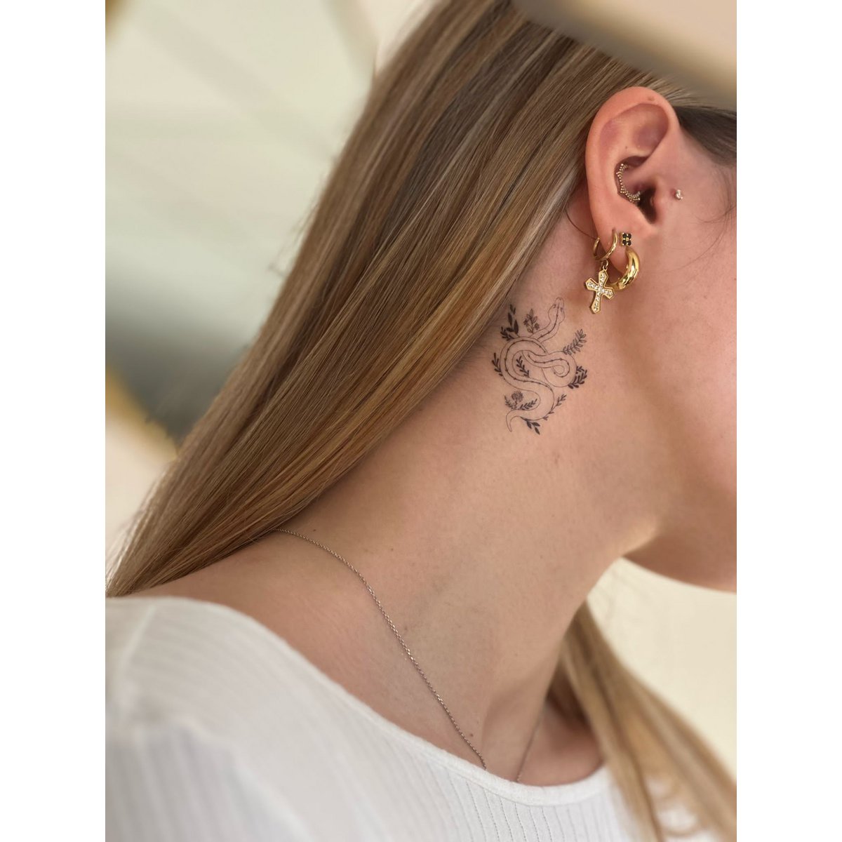 Sioou tijdelijke tattoo - Bloemenslang x5