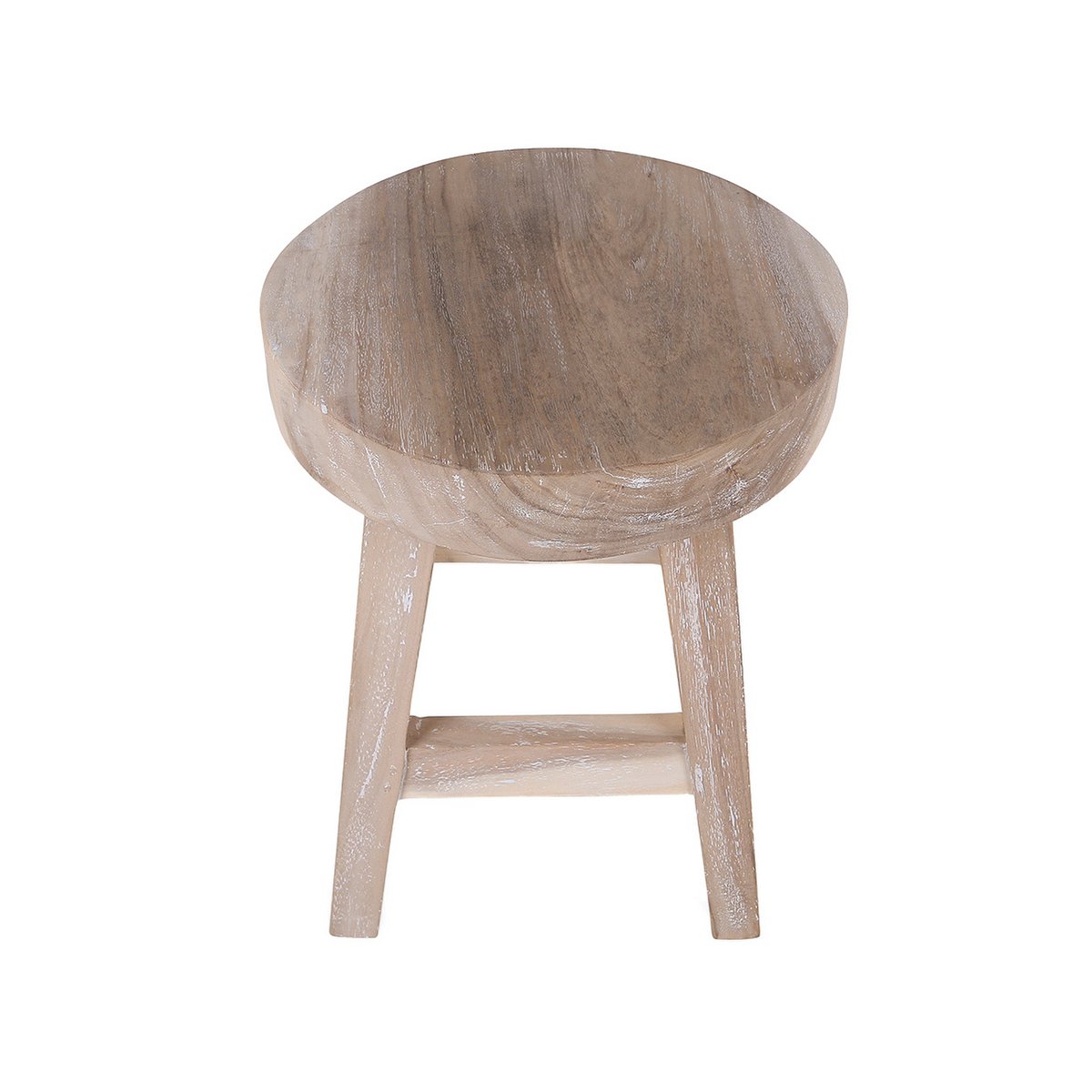 Taburete Herma - madera - tapa redonda